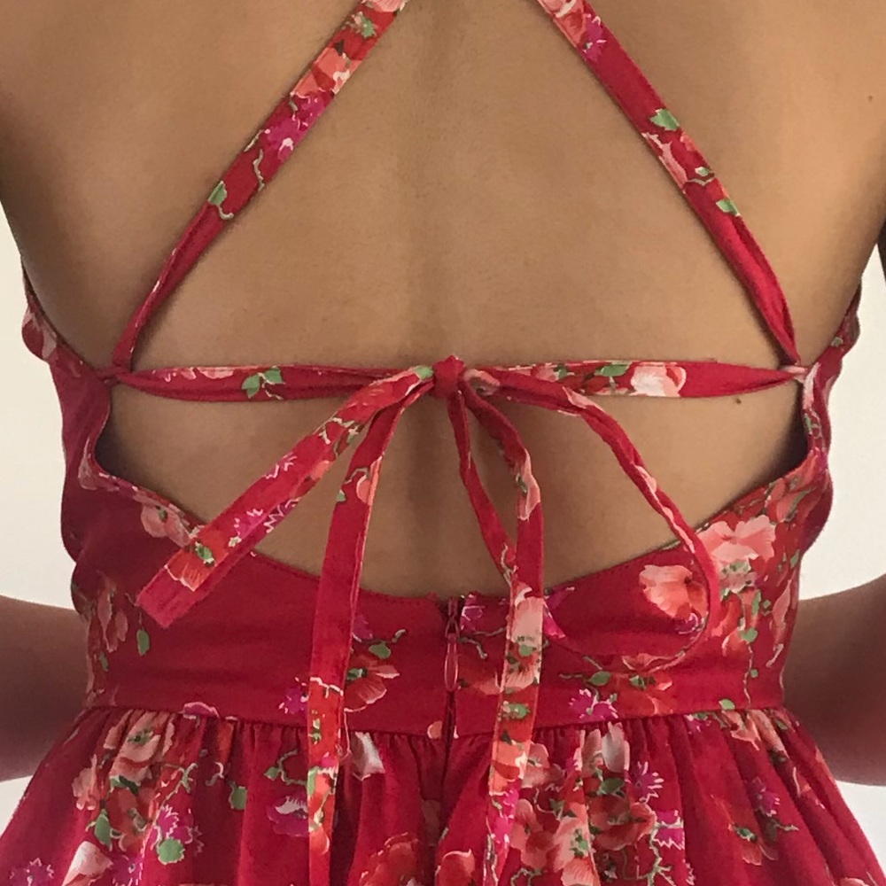 50’s inspired backless dress